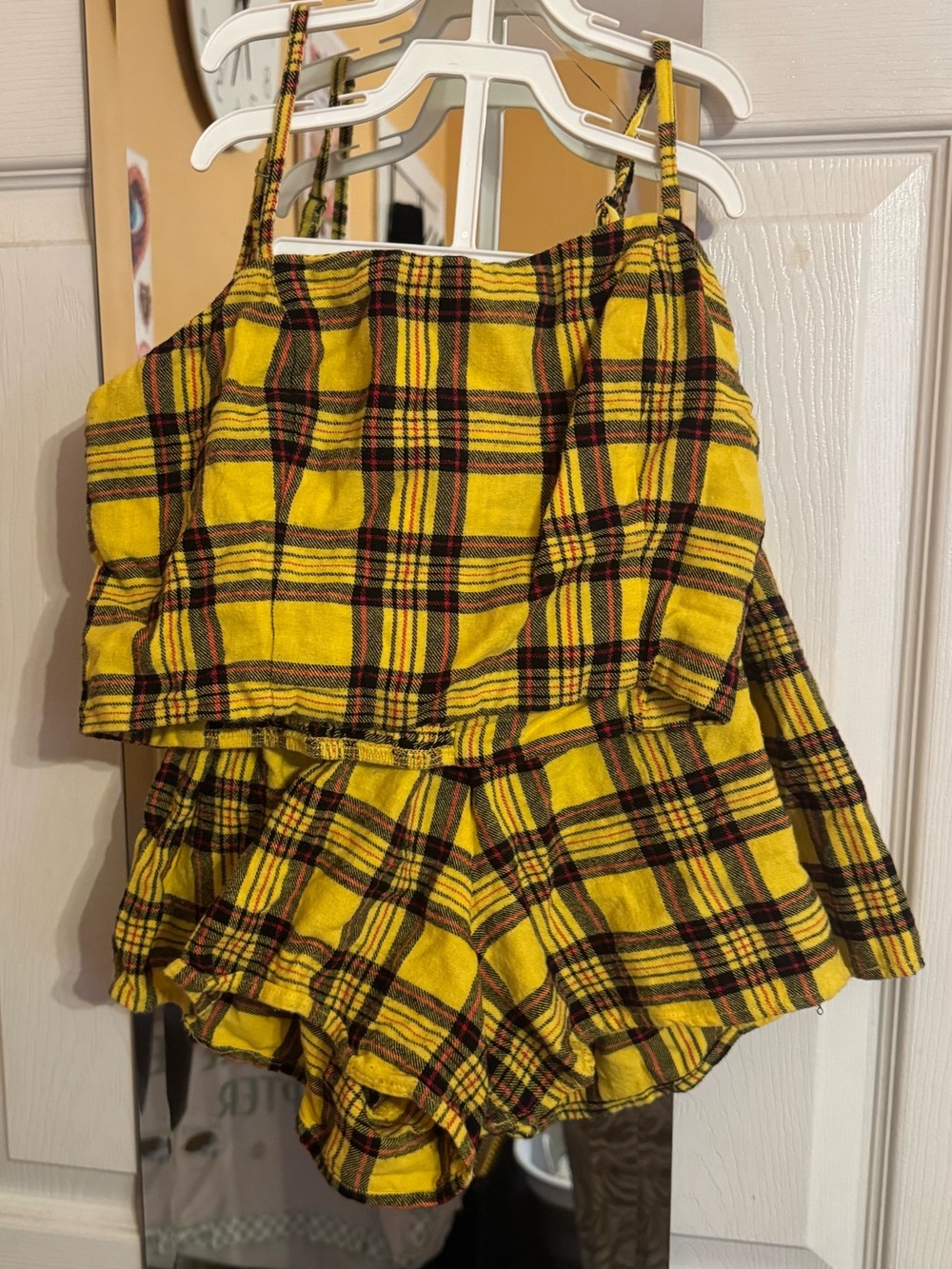 wild fable Yellow and Black Plaid Top